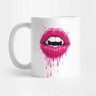 Vampire lips on white Mug